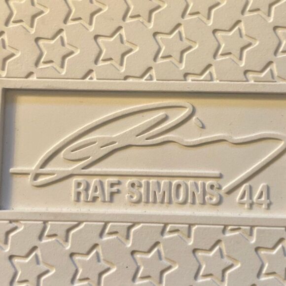 RAF SIMONS (RUNNER) ORION White Leather 1133 Mens 44 EUR US 11 UK 10 Taupe - Picture 12 of 12